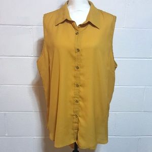 Mileage Gold Hi-Lo Blouse
